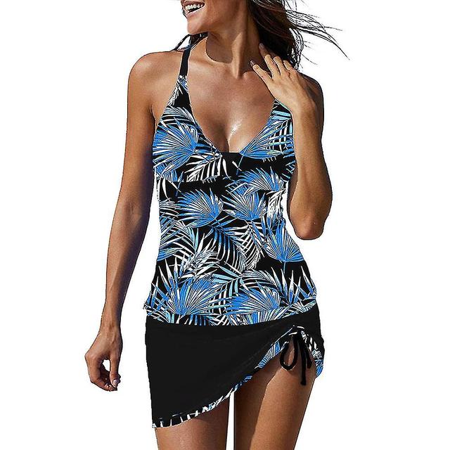 Polyester Two Piece Swimsuit Loose Fitting Beach Dress High-stretchy Swimsuit 11 M on Productcaster.