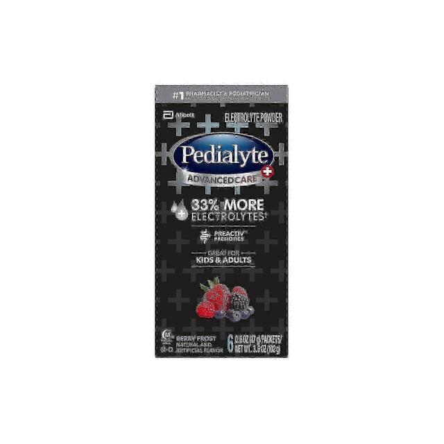 Pedialyte advanced care electrolyte powder packets for children & adults, berry frost, 6 ea on Productcaster.