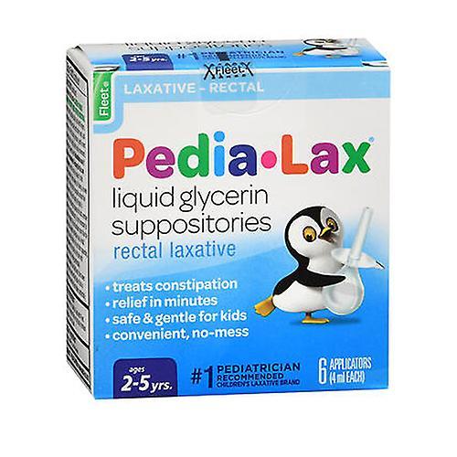 Fleet Laxative - Pedia-Lax flydende glycerin stikpiller, antal af 6 (pakke med 1) on Productcaster.