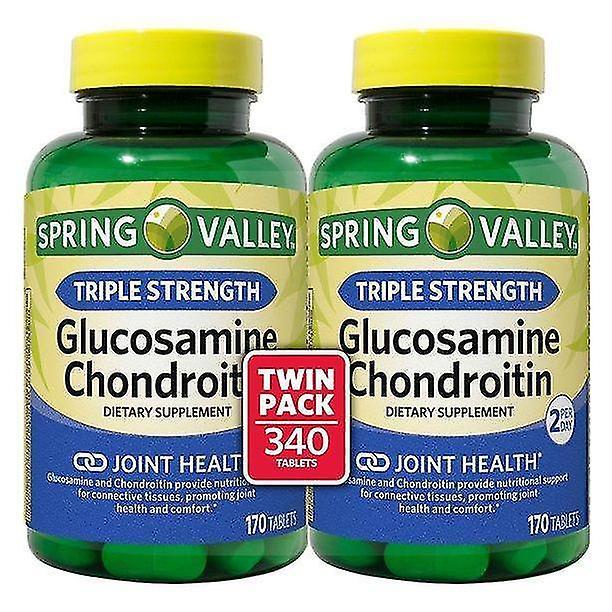 Weijianuo Triple Strength Glucosamine Chondroitin Tablets, 170 Tablets, Twin Pack, (340 Count Total) on Productcaster.