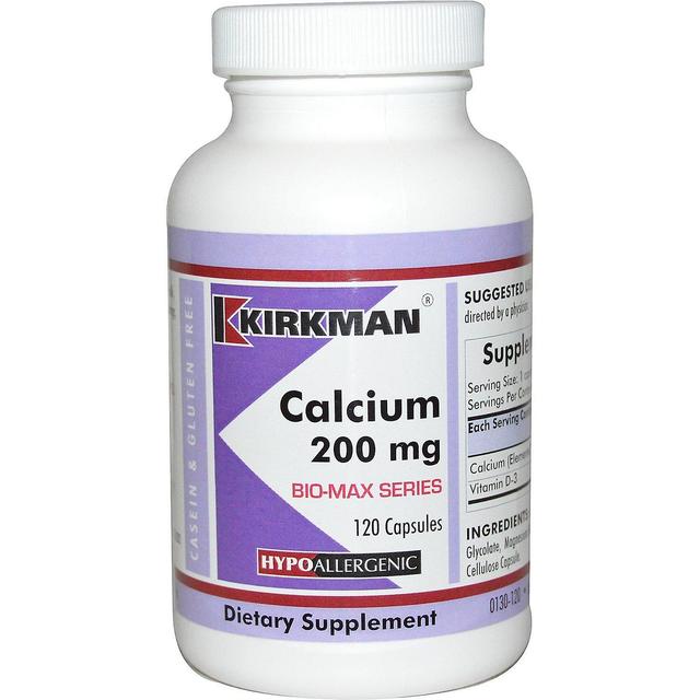 Kirkman Labs, Bio-Max Serie, Calcium, 200 mg, 120 Kapseln on Productcaster.