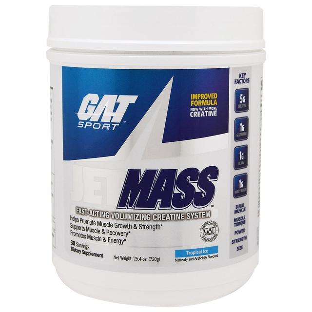 GAT, JetMASS, Fast-Acting Volumizing Creatine System, Tropical Ice, 25.4 oz (720 on Productcaster.