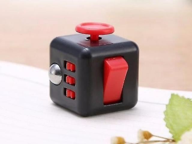 Black and Red Anti-Stress Cubes: Improve Hand Motor Skills, Enhance Concentration, Relieve Nervousne on Productcaster.