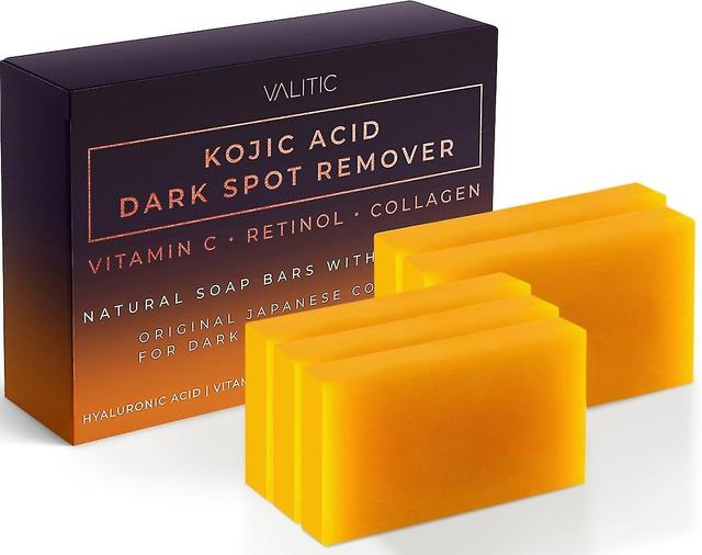 Kojic-Entferner-Riegel mit Vitamin C, Retinol, Kollagen, Kurkuma - 5er pack on Productcaster.