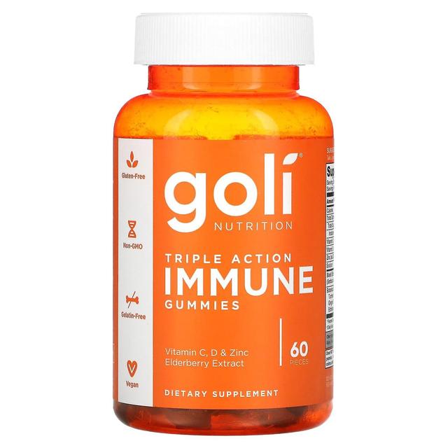 Goli Nutrition, Triple Action Immune Gummies , 60 Pieces on Productcaster.