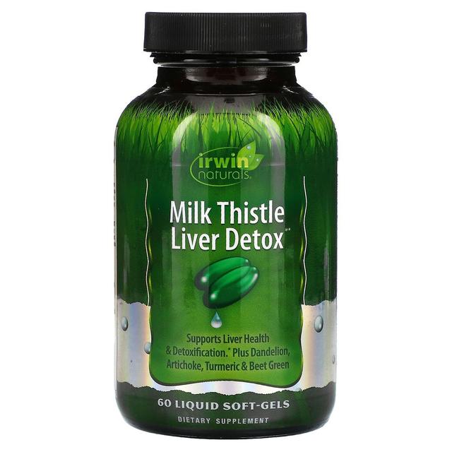 Irwin Naturals, Milk Thistle Liver Detox, 60 flydende soft-geler on Productcaster.