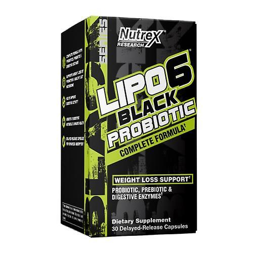 Nutrex Research LIPO-6 Black Probiotic, 30 Capsules (Pack of 1) on Productcaster.