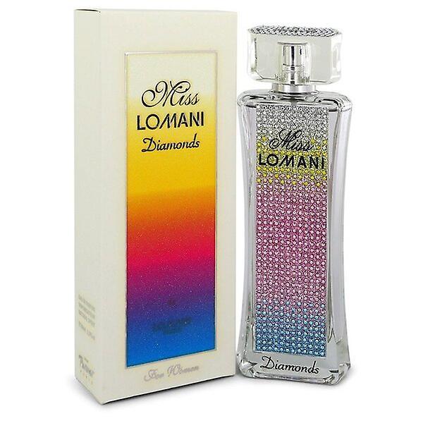 Miss Lomani Diamonds Eau De Parfum Spray 3.3 Oz naisille Musta on Productcaster.