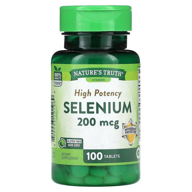 Nature's Truth, High Potency Selenium, 200 mcg, 100 Tablets on Productcaster.