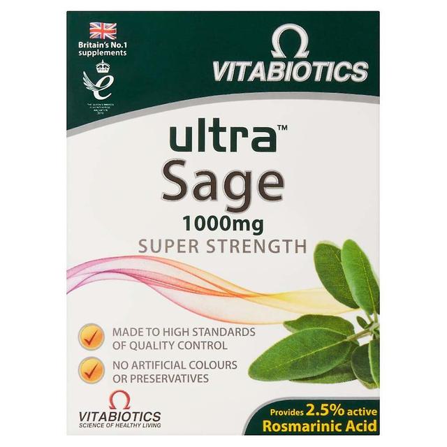 Vitabiotics Ultra Sage 1000mg super sila - 30 tabliet on Productcaster.