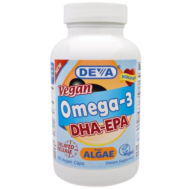 Deva, Vegan, Omega-3, DHA-EPA, 200 mg, 90 Vegan Caps on Productcaster.