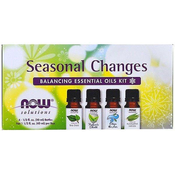 Now Foods, Seasonal Changes, Balancing Essential Oils Kit, 4 Flessen, 1/3 fl oz. (10 ml) Elk on Productcaster.