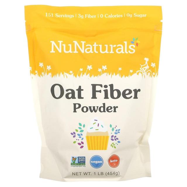 NuNaturals, Oat Fiber Powder, 1 lb (454 g) on Productcaster.