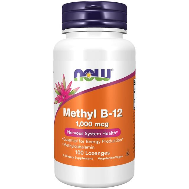 NOW Foods Methyl B-12 (Methylcobalamin) 1,000 mcg 100 Lozenges on Productcaster.