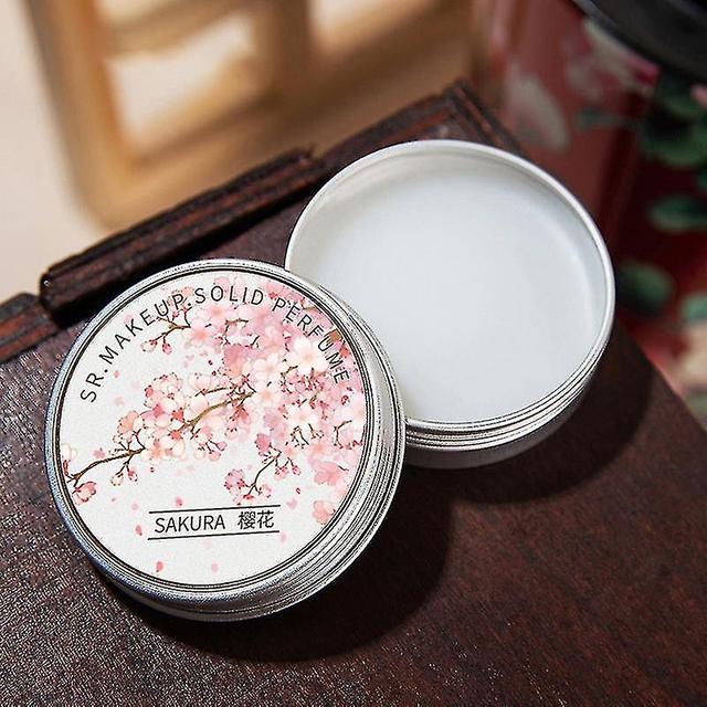 Chinese Women Solid Perfume Portable Solid Balm Long-lasting Fragrances Fresh And Elegant Female Solid Perfumes cherry blossom on Productcaster.