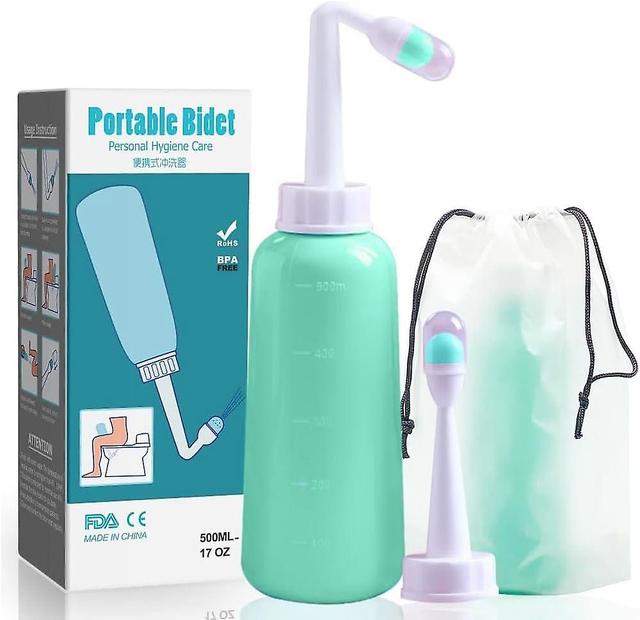 Lisade Portable Travel Bidet Peri Bottle 500ml Women Peri Recovery Postpartum Care After Birth Postpartum Clean New Mum Maternity Essentials Green on Productcaster.