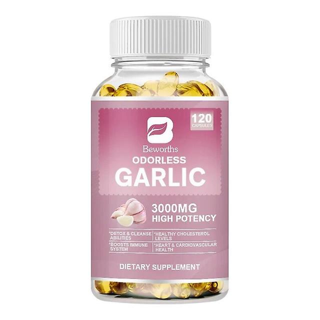 Tib 120pcs Organic Garlic Extract Capsule Helps Immune,heart, Glutathione Level Cellular Detox Tib 120 pcs on Productcaster.