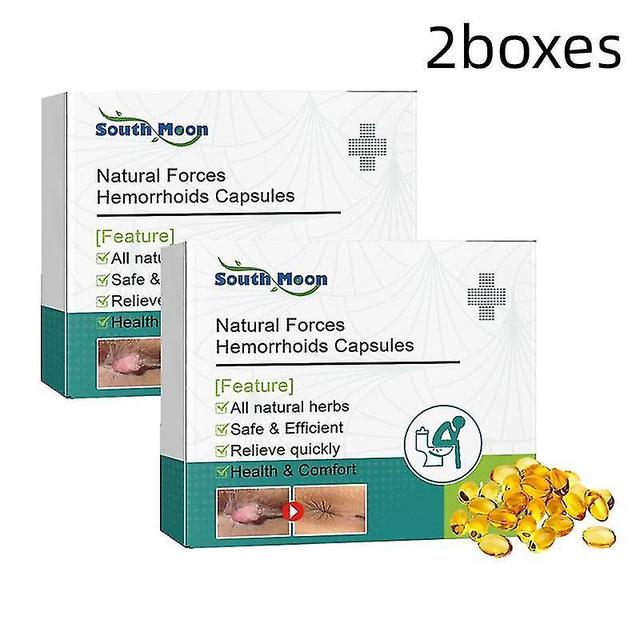 2x Herbal Hemorrhoids Capsules Repair Anal Treatment Internal Mixed External Hemorrhoid Piles Removal Relieve Fissure Pain Capsules on Productcaster.