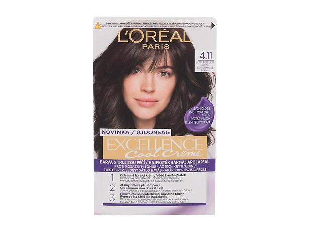 L'Oréal Paris - Excellence Cool Creme 4,11 Ultra Ash Brown - For Women, 48 ml on Productcaster.