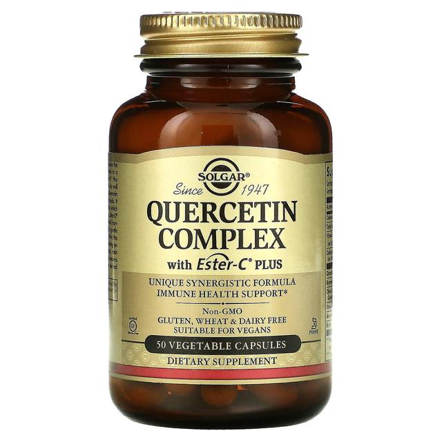 Solgar, Quercetin Complex with Ester-C Plus, 50 Vegetable Capsules on Productcaster.