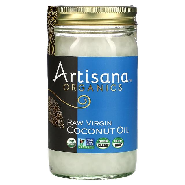 Artisana Artigianale, Biologico, Olio di Cocco Vergine Crudo, 14 oz (414 g) on Productcaster.