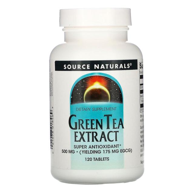 Source Naturals, Green Tea Extract, 500 mg, 120 Tablets on Productcaster.