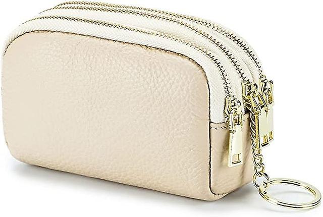 Dewenwils Dww-3 porte-monnaie en cuir vritable fermeture clair (blanc) avec trois fois plus de capacit, sac remplaable, petit portefeuille de voyag... on Productcaster.