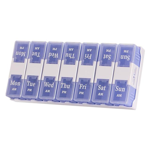 Fish Oils Portable For Medicine 2 Times A Day Travel Safe Pill Box Organiser on Productcaster.