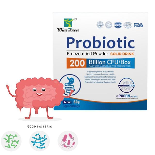 Bebida en polvo portátil probiótica - 200 mil millones de suplementos probióticos activos - Promueve la digestión y la salud intestinal inmunológic... on Productcaster.