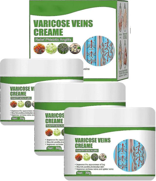 3pcs Varicose Vein Cream,eliminate Varicose Veins And Spider Veins[jl] on Productcaster.