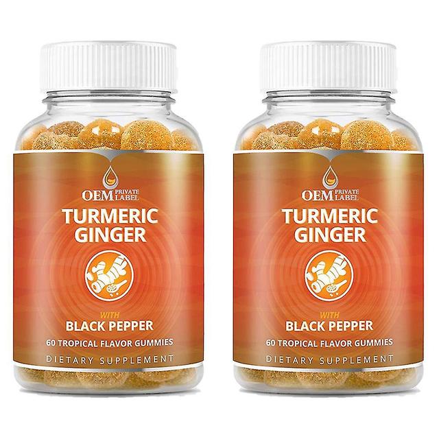 Turmeric Vitamin Supplement Gummies With Ginger & Black Pepper | Supports Joint Inflammation & Inflammatory Response | Active Ingredients Curcumin Ext on Productcaster.