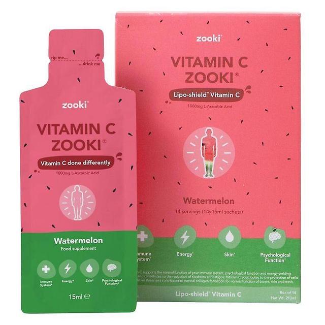 Zooki Liposomal Vitamin C Watermelon Sachets 14 on Productcaster.