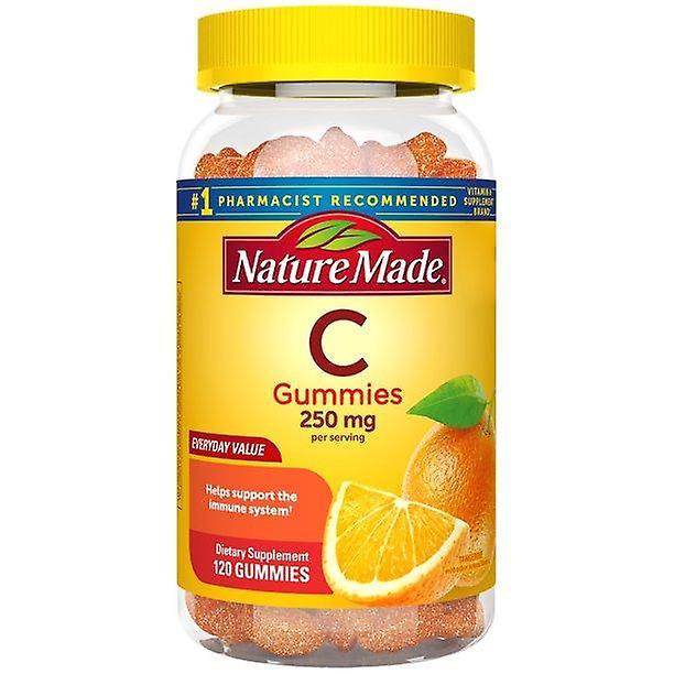 Nature made vitamin c gummies 250 mg, 120 count, tangerine on Productcaster.