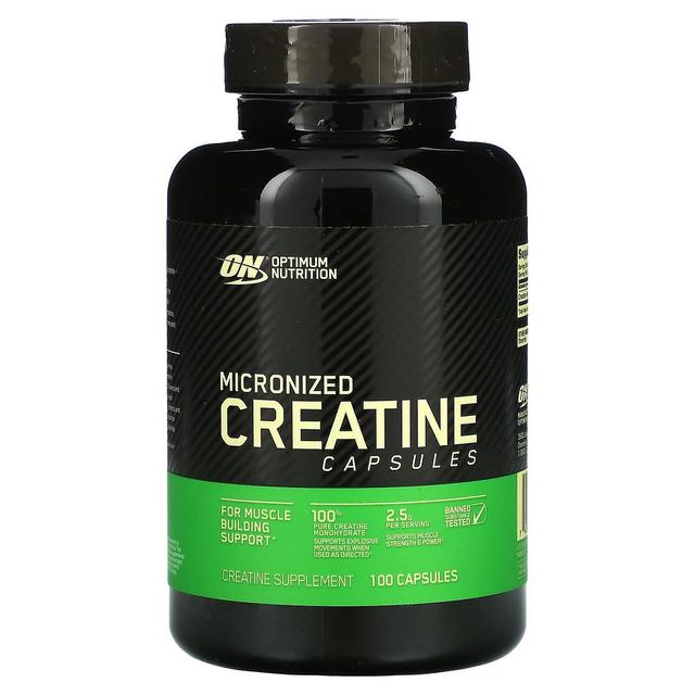 Optimum Nutrition, mikronisierte Kreatinkapseln, 2,5 g, 100 Kapseln on Productcaster.