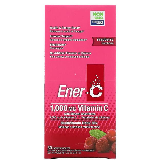 Ener-C, Vitamina C, Multivitamin Drink Mix, Framboesa, 30 Pacotes, 9,8 oz (278,4 g) on Productcaster.