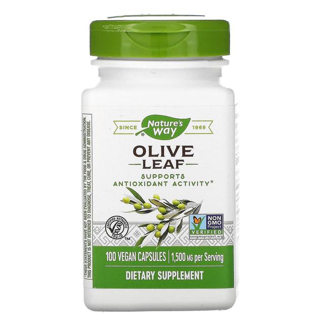 Nature's Way, Olive Leaf, 500 mg, 100 Vegan Capsules on Productcaster.