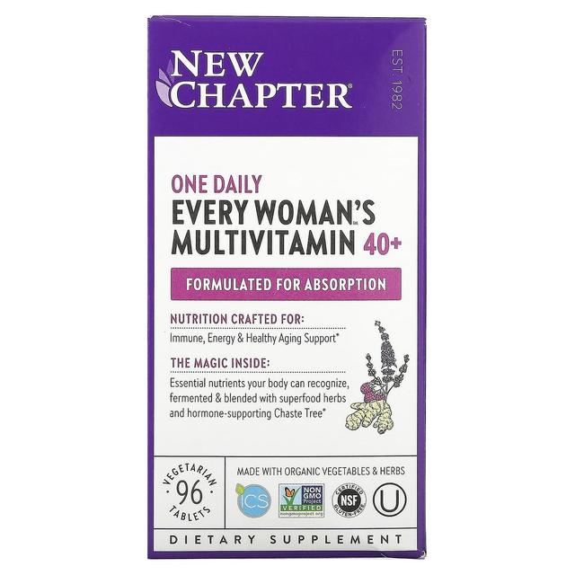 New Chapter, Every Woman's One Daily 40+ Multivitamin, 96 Vegetarian Tablets on Productcaster.