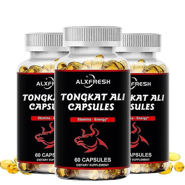 Pusili 120pcs poderoso Tongkat Ali cápsulas de raiz Tongkatali Anti-fadiga alívio gota manutenção hormonal para homens suplementos 3 Garrafas Tongk... on Productcaster.