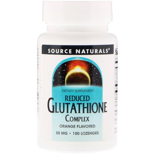 Source Naturals, Complesso glutathione ridotto, Arancia aromatizzata, 50 mg, 100 Lozeng on Productcaster.