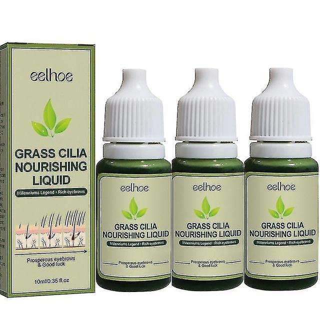 3x Usma Grass Pulp Juice Eyebrow Eyelash Growth Improves Grass Beard Growth Grass Hair Usma Pulp Jui on Productcaster.