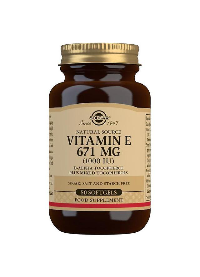 Solgar Vitamina E 671mg (1000iu) 50's (softgels) on Productcaster.