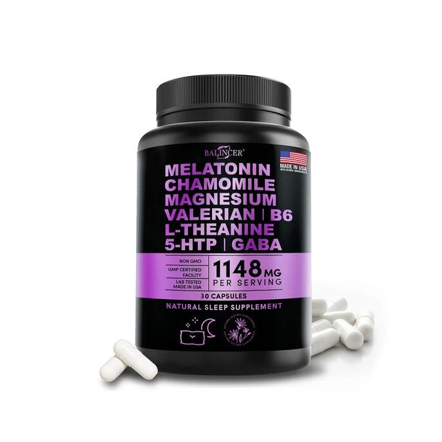 Venalisa Balincer Melatonin Capsules 1148mg - For Sleep, Stress, Anxiety, Relaxation - Sleep Supplement | Vegan, Non-GMO 30 count-1 bottle on Productcaster.