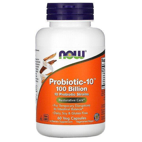 Now Foods, Probiotic-10, 100 Billion, 60 Veg Capsules on Productcaster.