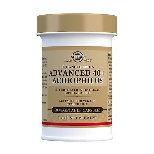 Solgar Acidophilus Advanced 40 + vegan probiotic 2 jars of 60 capsules on Productcaster.