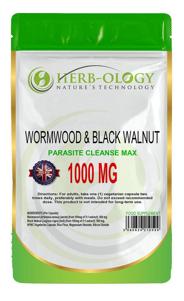 Herb-ology Wormwood Black Walnut Complex (1000mg) 1 Pouch (60 Capsules) on Productcaster.