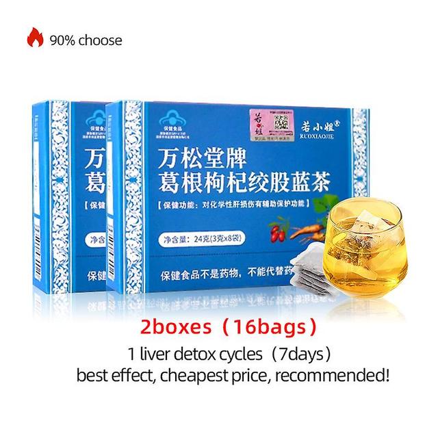 Jinzhaolai Liver Cleanse Detox Tea Wolfberry Gynostemma Kudzu Root Extract 8bags/box Liver Protection Fatty Liver Detoxification Supplement 2boxes ... on Productcaster.