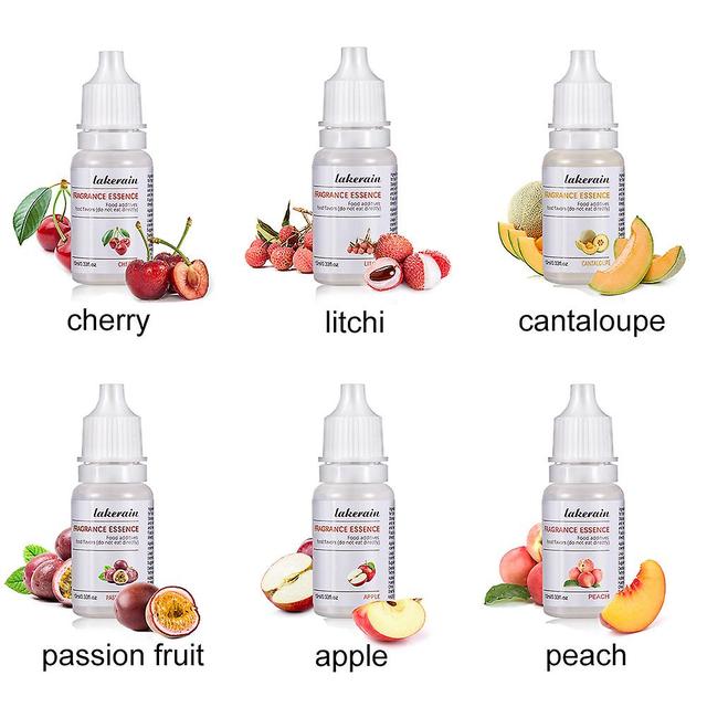 6 X 10ml Pure Fruit Fragrance Oil Diffuser Essential Oils Strawberry Mango Flavoring Oil For Diy Soap Lip Gloss Making set 3 on Productcaster.