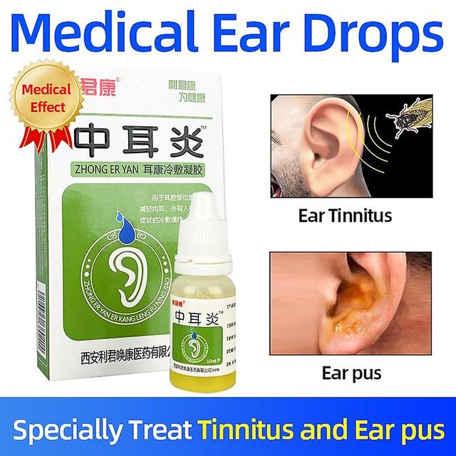 Ronaldo 2PC Acute Otitis Drops Or Chronic Middle Ear Inflammation Earwax Water Pus Remover Health Care Liqui on Productcaster.