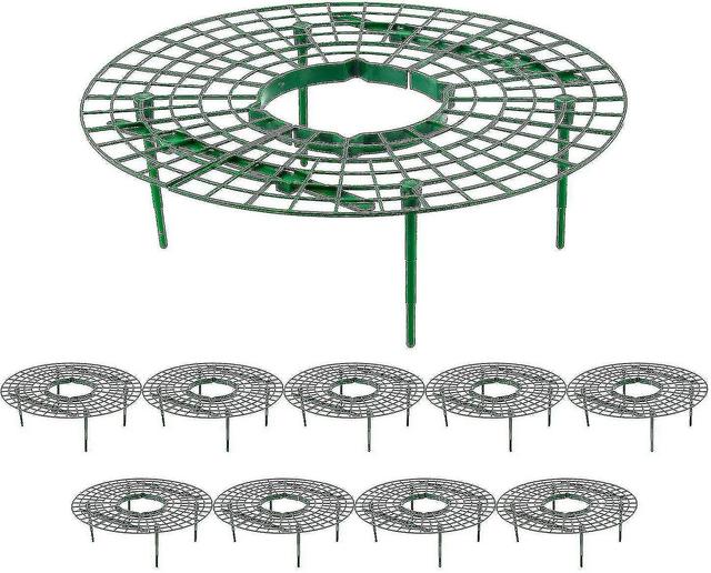 10 pack strawberry supports with 4 solidrdy legs for keeping plant clean and not rot in rainy days on Productcaster.