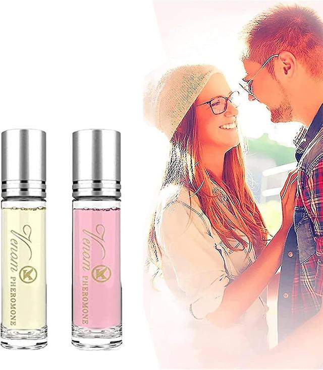 Sjioh Pack Of 2 Intimate Partner Erotic Perfume, 10ml Lusting Pheromone Perfume, Pheromone Infused Perfume, Roll-on Perfume Couple on Productcaster.